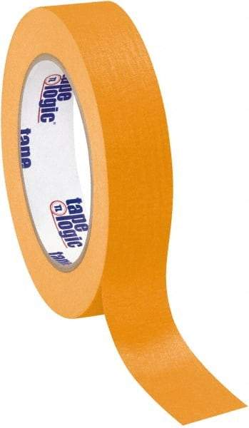 Tape Logic - 1" Wide x 60 Yd Long Orange Crepe Paper Masking Tape - 4.9 mil Thick - Apex Tool & Supply