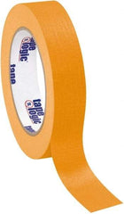 Tape Logic - 1" Wide x 60 Yd Long Orange Crepe Paper Masking Tape - 4.9 mil Thick - Apex Tool & Supply