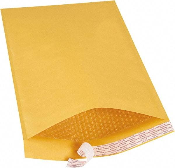 Made in USA - 19" Long x 12-1/2" Wide Peel-Off Self-Seal Bubble Mailer - Kraft - Apex Tool & Supply