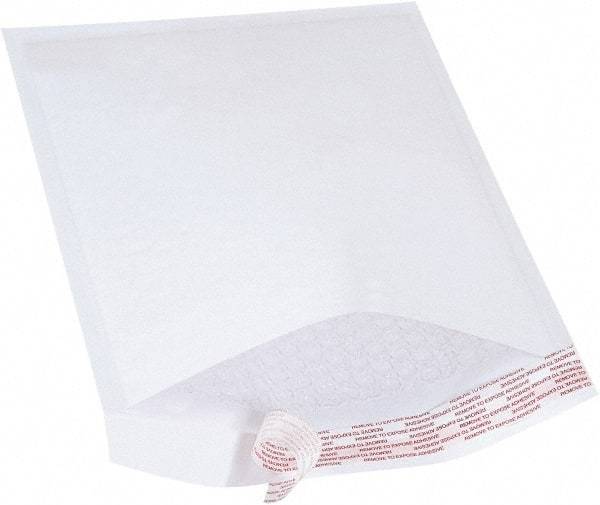 Value Collection - 12" Long x 8-1/2" Wide Peel-Off Self-Seal Bubble Mailer - White - Apex Tool & Supply