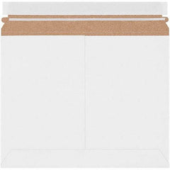 Made in USA - 9" Long x 11-1/2" Wide Peel-Off Self-Seal Flat Mailer - White - Apex Tool & Supply