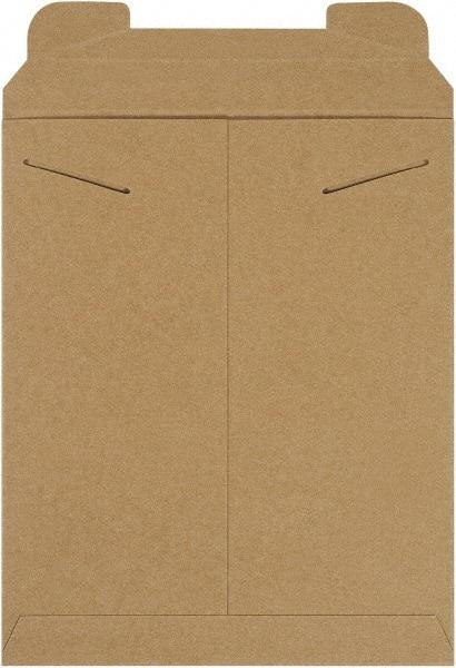 Made in USA - 13-1/2" Long x 11" Wide Regular Flat Mailer - Kraft - Apex Tool & Supply