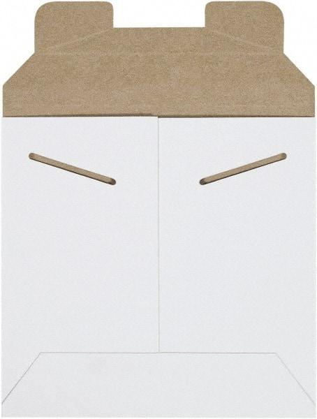 Made in USA - 6" Long x 6" Wide Regular Flat Mailer - White - Apex Tool & Supply