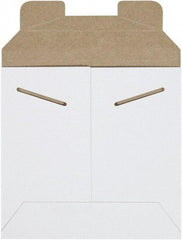 Made in USA - 6" Long x 6" Wide Regular Flat Mailer - White - Apex Tool & Supply