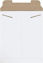 Made in USA - 13-1/2" Long x 11" Wide Regular Flat Mailer - White - Apex Tool & Supply