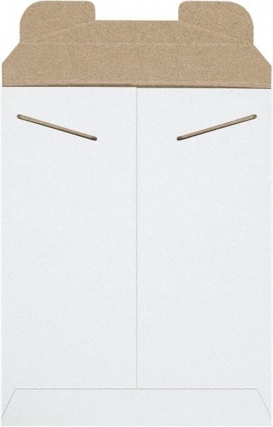 Made in USA - 11-1/2" Long x 9" Wide Regular Flat Mailer - White - Apex Tool & Supply