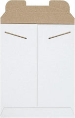 Made in USA - 11-1/2" Long x 9" Wide Regular Flat Mailer - White - Apex Tool & Supply