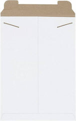 Made in USA - 18" Long x 13" Wide Regular Flat Mailer - White - Apex Tool & Supply