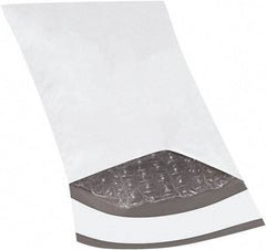 Made in USA - 8" Long x 4" Wide Peel-Off Self-Seal Padded Mailer - White - Apex Tool & Supply