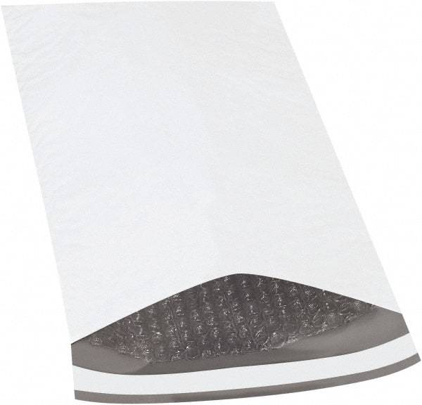 Made in USA - 14-1/2" Long x 8-1/2" Wide Peel-Off Self-Seal Padded Mailer - White - Apex Tool & Supply