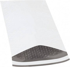 Made in USA - 14-1/2" Long x 8-1/2" Wide Peel-Off Self-Seal Padded Mailer - White - Apex Tool & Supply