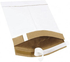 Made in USA - 10" Long x 6" Wide Peel-Off Self-Seal Padded Mailer - White - Apex Tool & Supply