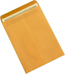 Made in USA - 12" Long x 9" Wide Self Seal Natural Kraft Envelope - Kraft - Apex Tool & Supply