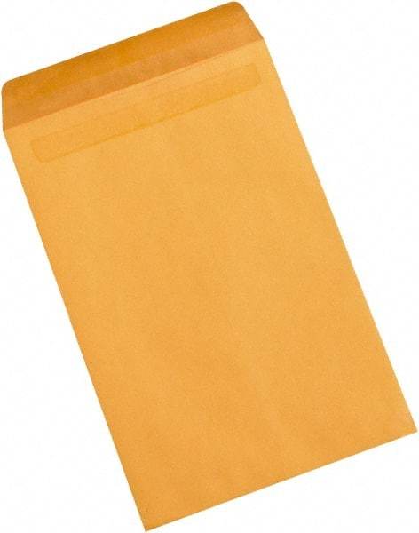 Made in USA - 15" Long x 10" Wide Self Seal Natural Kraft Envelope - Kraft - Apex Tool & Supply