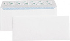 Made in USA - 9-1/2" Long x 4-1/8" Wide Peel-Off Self-Seal Plain White Envelope - White - Apex Tool & Supply