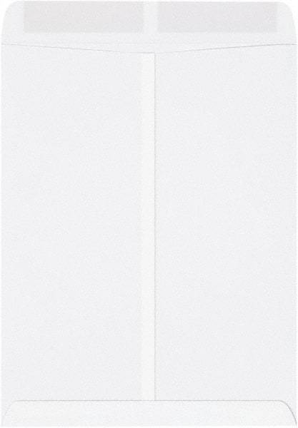 Made in USA - 13" Long x 10" Wide Gummed Flap White Catalog Envelope - White - Apex Tool & Supply