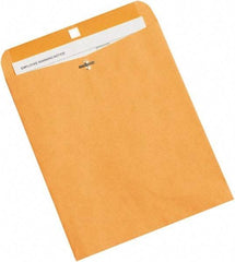 Made in USA - 12" Long x 10" Wide Clasp Brown Kraft Envelope - Kraft - Apex Tool & Supply