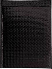 Made in USA - 17-1/2" Long x 13" Wide Peel-Off Self-Seal Bubble Mailer - Black - Apex Tool & Supply