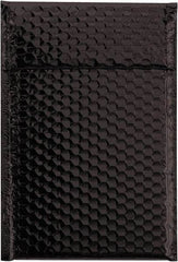 Made in USA - 11" Long x 7-1/2" Wide Peel-Off Self-Seal Bubble Mailer - Black - Apex Tool & Supply