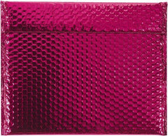 Made in USA - 11" Long x 13-3/4" Wide Peel-Off Self-Seal Bubble Mailer - Pink - Apex Tool & Supply
