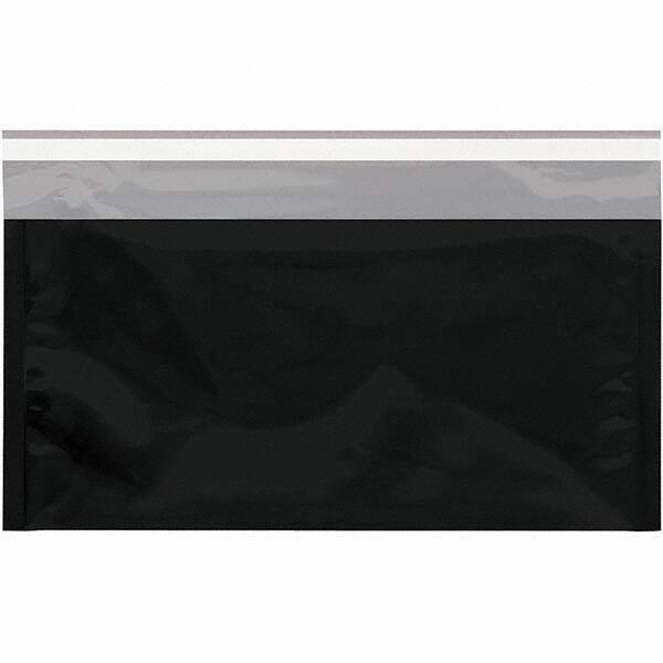 Value Collection - 10-1/4" Long x 6-1/4" Wide Peel-Off Self-Seal Metallic Mailer - Black - Apex Tool & Supply