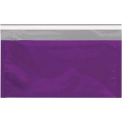 Value Collection - 10-1/4" Long x 6-1/4" Wide Peel-Off Self-Seal Metallic Mailer - Purple - Apex Tool & Supply