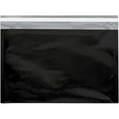 Value Collection - 12-3/4" Long x 9-1/2" Wide Peel-Off Self-Seal Metallic Mailer - Black - Apex Tool & Supply