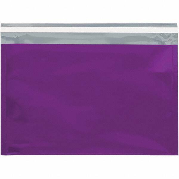 Value Collection - 12-3/4" Long x 9-1/2" Wide Peel-Off Self-Seal Metallic Mailer - Purple - Apex Tool & Supply