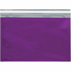 Value Collection - 12-3/4" Long x 9-1/2" Wide Peel-Off Self-Seal Metallic Mailer - Purple - Apex Tool & Supply