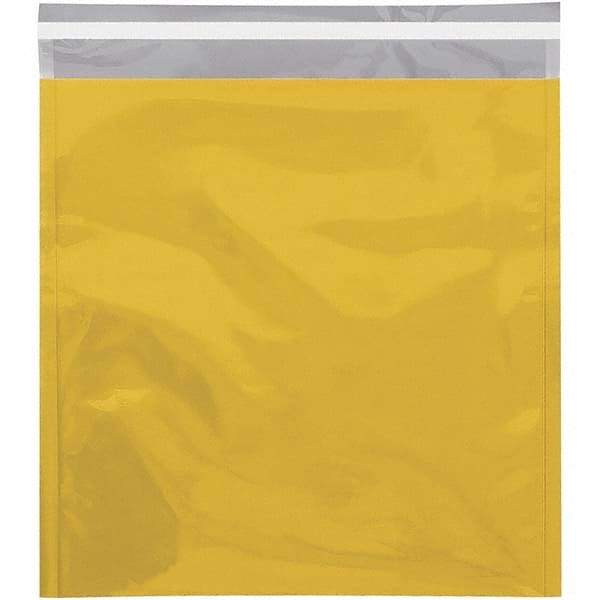 Value Collection - 13" Long x 10-3/4" Wide Peel-Off Self-Seal Metallic Mailer - Gold - Apex Tool & Supply