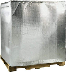 Made in USA - 48" Long x 40" Wide x 60" High x 3/16" Thick Pallet Cover - Silver, Case - Apex Tool & Supply