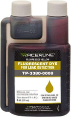 Spectroline - 8 oz Bottle Yellow Automotive Leak Detection Dye - For Engine Oil (Gasoline & Diesel), Power Steering, Automatic Transmission, Fuel (Gasoline & Diesel), Hydraulics - Apex Tool & Supply