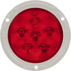 Truck-Lite - 4" Long, Red LED Stop, Turn & Tail Light - 12 Volts, Includes LED Light, Plug - Apex Tool & Supply