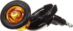 Truck-Lite - 3/4" Long, Yellow LED Marker Clearance - 12 Volts, Includes LED Light, Grommet - Apex Tool & Supply