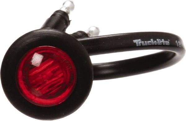 Truck-Lite - 3/4" Long, Red LED Marker Clearance - 12 Volts, Includes LED Light, Grommet - Apex Tool & Supply