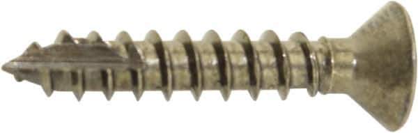 Hager - #9 Brass Hinge Screws - 1" Long - Apex Tool & Supply