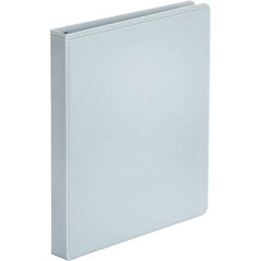 UNIVERSAL - 175 Sheet Capacity, 8-1/2 x 11", View Ring Binder - Polypropylene, White - Apex Tool & Supply