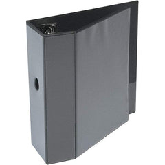 Universal One - 1,050 Sheet Capacity, 8-1/2 x 11", View Ring Binder - Polypropylene, Black - Apex Tool & Supply