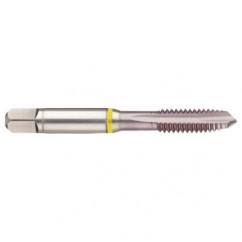 M8x1.25 2B 3-Flute Cobalt Yellow Ring Spiral Point Plug Tap-MolyGlide - Apex Tool & Supply