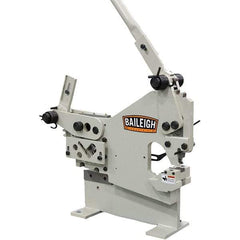Baileigh - 6-1/4" Throat Depth, 16 Ton Punch Pressure, 5/16" Punch Capacity Ironworker - 39" Wide x 26" High x 16" Deep - Apex Tool & Supply