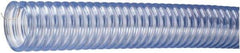 Kuriyama of America - 4" ID x 4.72" OD, 35 Max psi, 28 In. Hg, Dry Material Handling & Transfer Hose - PVC with Grounding Wire, -4 to 150°F, 10" Bend Radius, 50' Coil Length, Transparent - Apex Tool & Supply