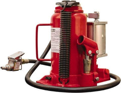 OEM Tools - 20 Ton Capacity Bottle Jack - 10-1/4" to 20" High, 6-1/4" Piston Stroke, 3-1/4" Screw Length - Apex Tool & Supply