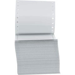 UNIVERSAL - 5" Long, White Paper Shipping Label - For Dot Matrix Printers - Apex Tool & Supply
