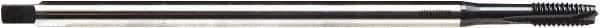 Emuge - M8x1.25 Metric, 3 Flute, NE2 Finish Cobalt, Spiral Point, Extension Pulley Tap - Plug Chamfer, 7.1" OAL, 25/32" Thread Length, 6H Class of Fit - Apex Tool & Supply