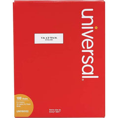 UNIVERSAL - 2-13/16" Long, White Paper Shipping Label - For Copiers - Apex Tool & Supply