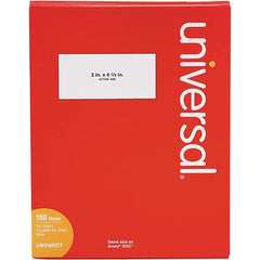 UNIVERSAL - 4-1/2" Long, White Paper Shipping Label - For Copiers - Apex Tool & Supply