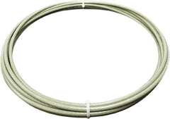 Loos & Co. - 3/16" x 1/8" Diam, Galvanized Steel Wire Rope - 2,000 Lb Breaking Strength, 7 x 19, Nylon Coating - Apex Tool & Supply