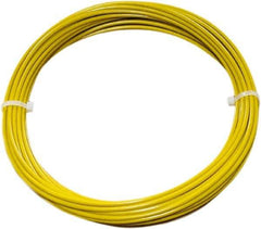 Loos & Co. - 3/16" x 1/8" Diam, Galvanized Steel Wire Rope - 2,000 Lb Breaking Strength, 7 x 19, Vinyl Coating - Apex Tool & Supply