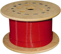 Loos & Co. - 3/16" x 1/8" Diam, Galvanized Steel Wire Rope - 2,000 Lb Breaking Strength, 7 x 19, Vinyl Coating - Apex Tool & Supply