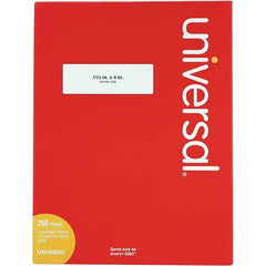 UNIVERSAL - 4" Long, White Paper Laser Label - For Inkjet Printers, Laser Printers - Apex Tool & Supply